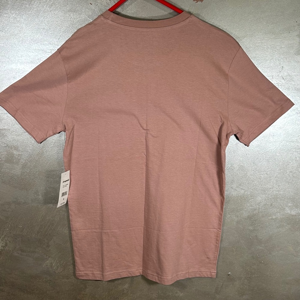 Aeropostale Mens Graphic Tee Fawn Pink Brown Logo T-Shirt Size Small New - Picture 7 of 8